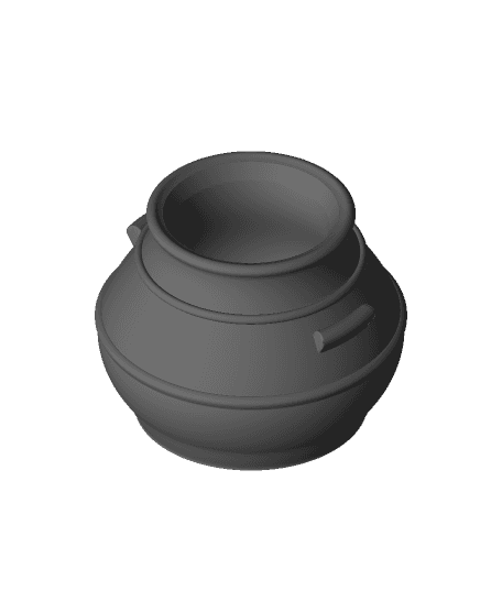 Cauldron With Top - Version B 3d model