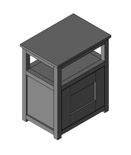 Nightstand Table 3d model