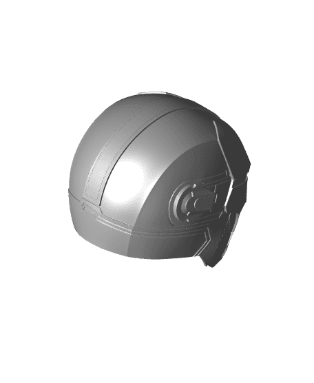 Beskar Man Helmet STL 3D File Iron Man Mandalorian 3d model