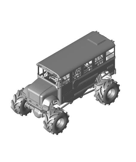 Monster School Bus.stl 3d model