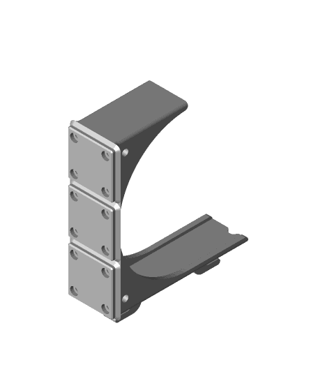 Gridfinity DC Fan 12025 stand (fume extractor) 3d model