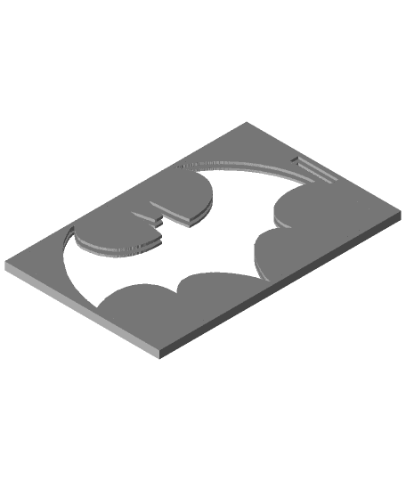 Badge Holder - Batman Logo 3d model