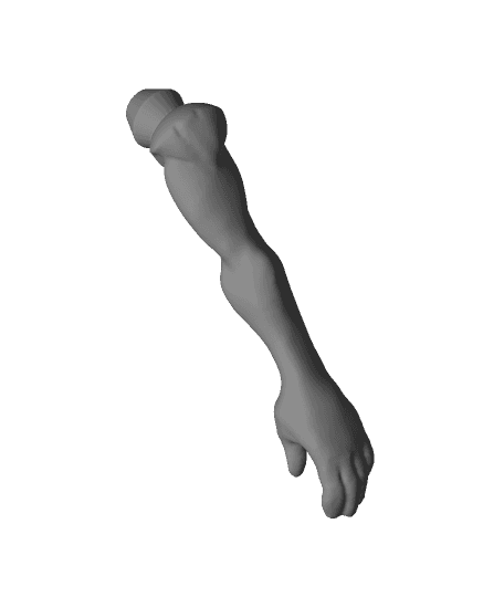 Happy New Bun Left Arm.obj 3d model