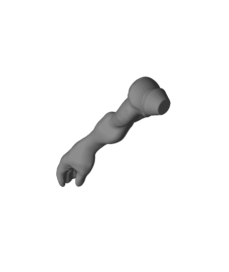 Happy New Bun Right Arm.obj 3d model