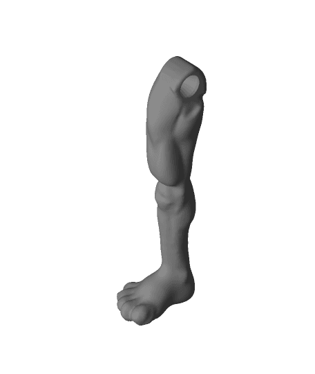 Happy New Bun Right Leg.obj 3d model