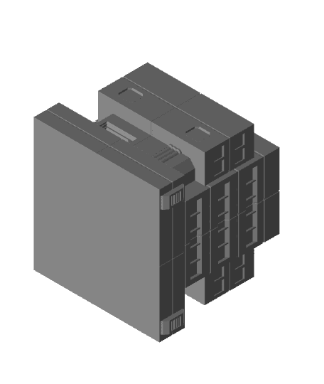 Lv2. Skyscraper Brutal - Skyscraper Set 3d model