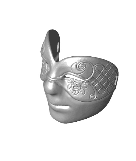 joyfull joe the venitian jester mask 3d model