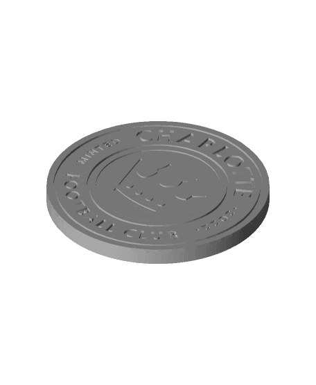 CS Charlotte FC coaster or plaque 3d model