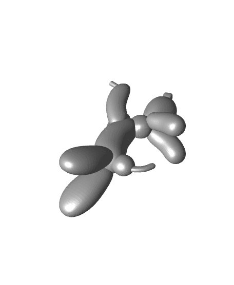 Balloon Dog Book Holder 3d model