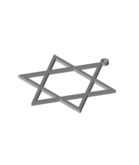 Star of David Ornament 3d model