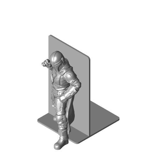 The Mandalorian Bookend No Guns 3d model