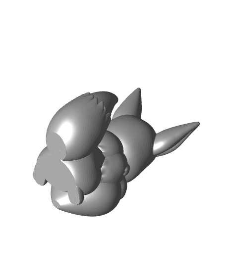 Valentine Eevee (Easy Print No Supports) 3d model