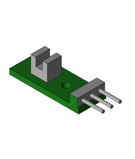 Ender 3 Optical Filament Runout Sensor Mount 3d model