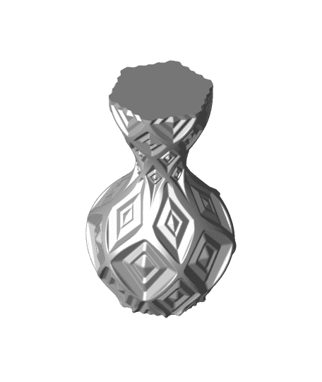 Diamond Ripple Vase  3d model