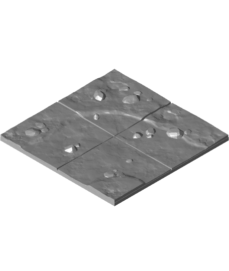 Country roads tiles 3d model