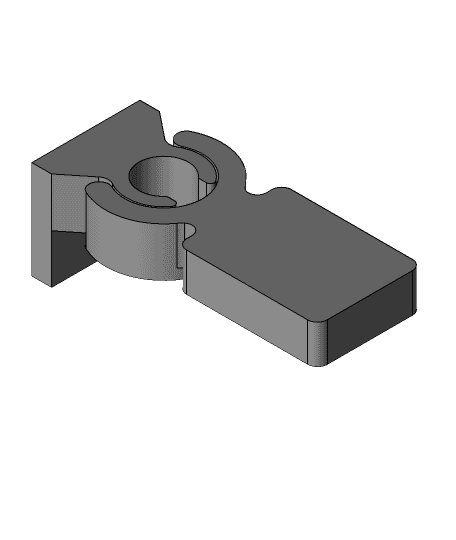 door snap latch 3d model