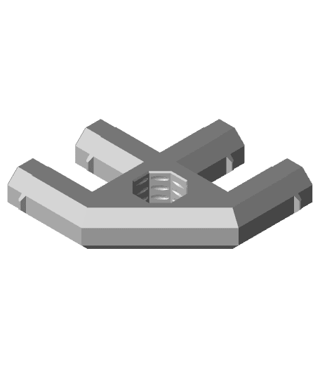 2x2 Bracket - Bolt-Locked Inserts 3d model