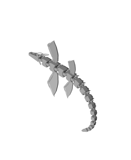 Articulated Sea Dragon 3d model