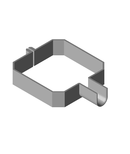 Prusa Mini X-Axis cable strain relief larger ziptie 3d model