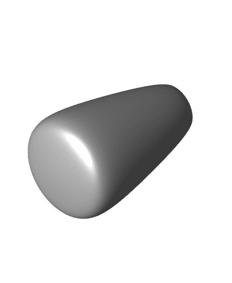 Man Hydraulic Lever Knob 3d model