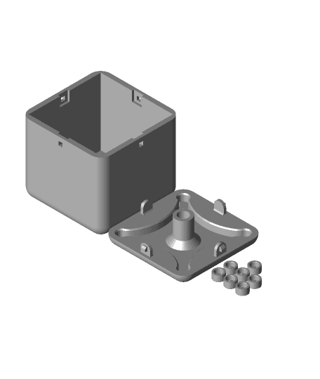 Electronic Dice Kit Enclosure (Maycar by Jaycar - KM1099) 3d model