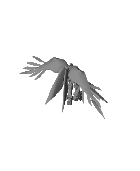 XXXG-00W0 Wing Gundam Zero 3d model