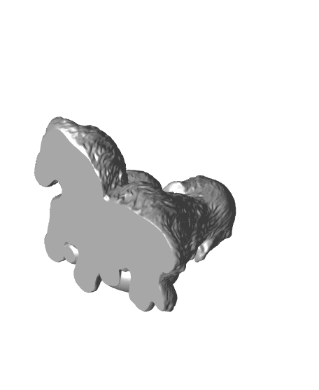 Valentine Dog 3d model