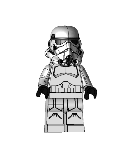 Stormtrooper LEGO  3d model