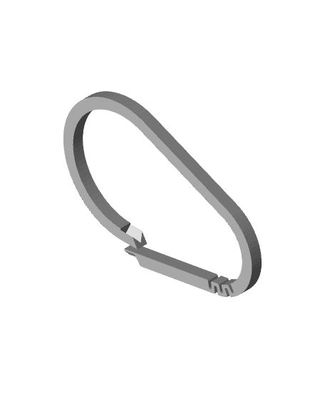 Simple Carabiner Clips - Style them your way! 3d model