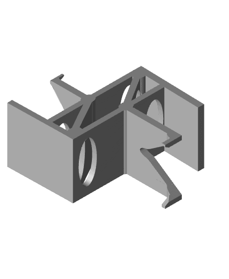 Dual phone stand (print in place) 3d model