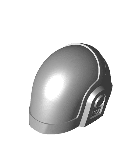 daft punk guy manuel helmet 3d model