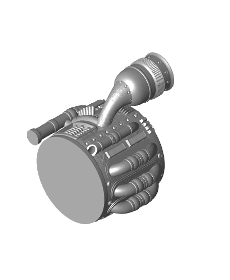 Steampunk Planter 3d model