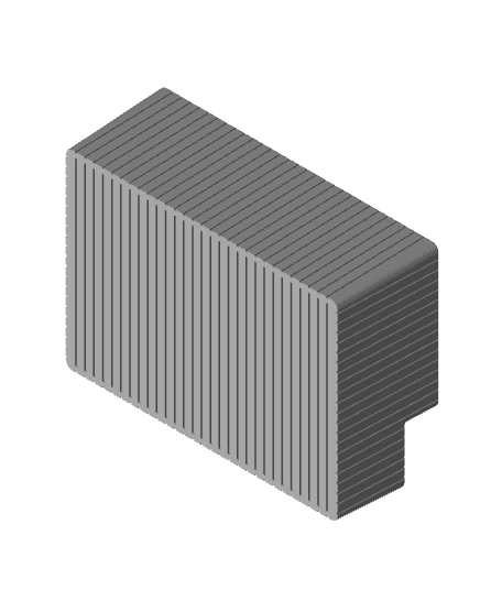 Tissue Box Organizer Striped 3d model