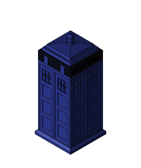 Twist Lock TARDIS 3d model