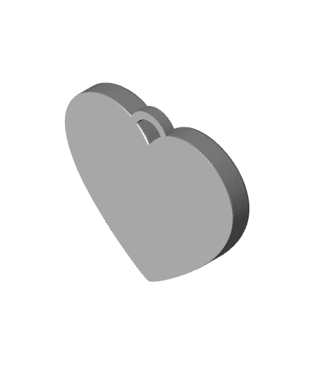 Pride Heart Keychain (+MMU 3mf) 3d model