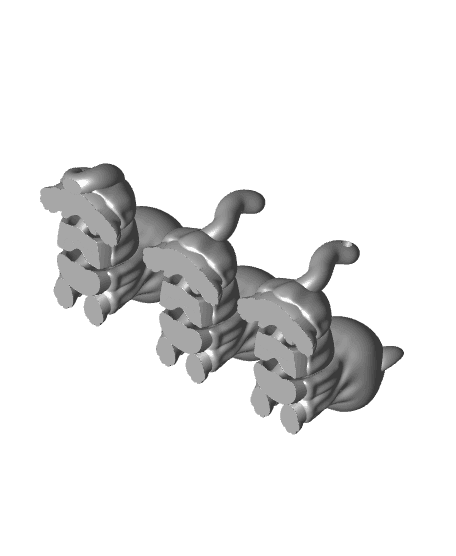 Halloween Flexi Cat 3d model