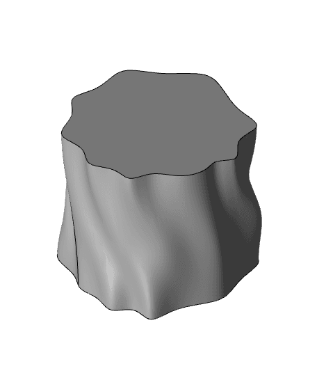 Flowy planter pot 3d model