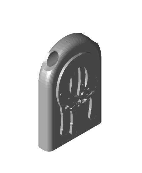 Eerie Elegance: Halloween Headstone Alphabet Keychain - Personalize Your Spooky Style! LETTER O 3d model