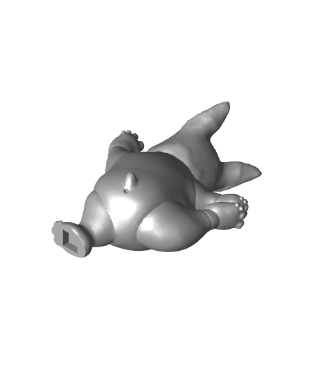 Boston Terrier Yoga Dog Pose 2 3d model