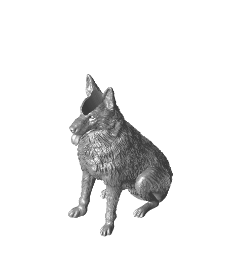 German Shepard Bic Buddy 3d model