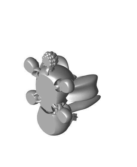 Dazzling Bunny Flexi and Keychain 3d model