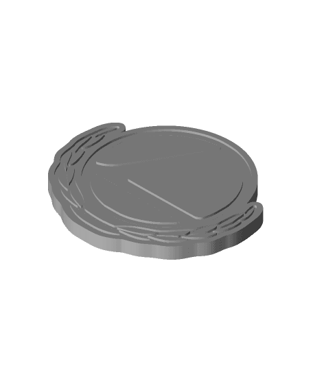 Laurel Charm (solid) 3d model