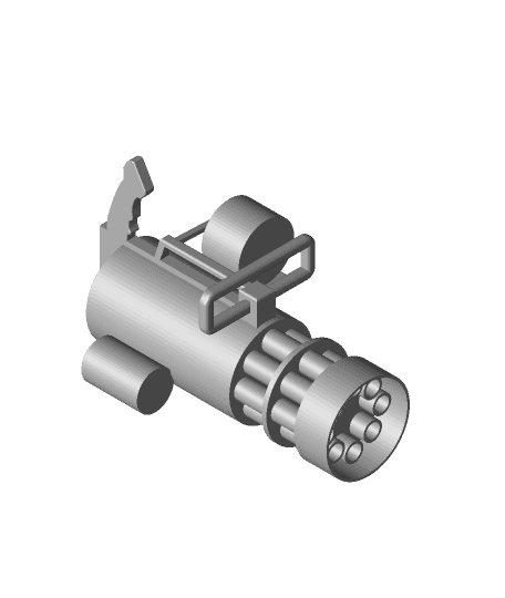 miniature minigun 3d model