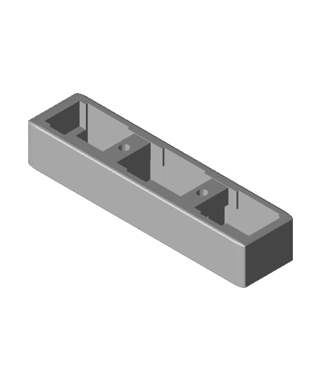 Twin Track Shelf Rail v5 3d model