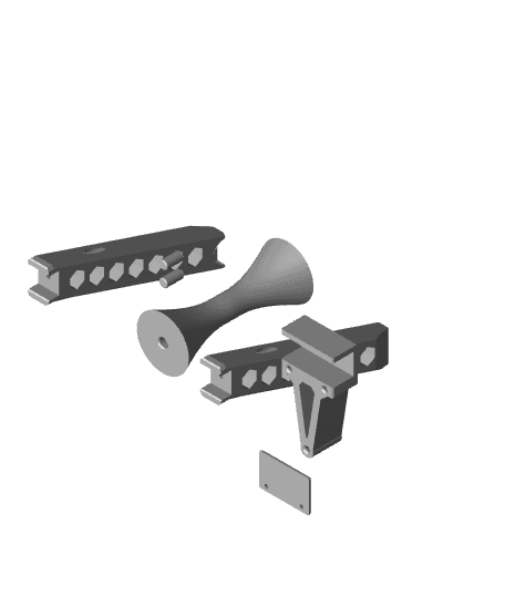 Elegoo Neptune 4 Pro FIlament Rack and PTFE Guide.stl 3d model