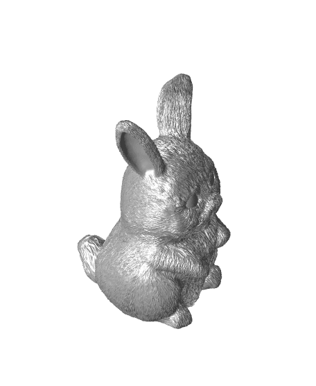 Easter Bunny with openable egg 3d model