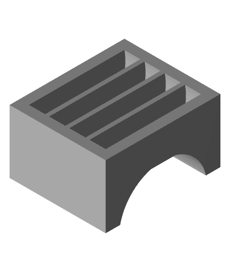 4x 2032 battery holder 3d model