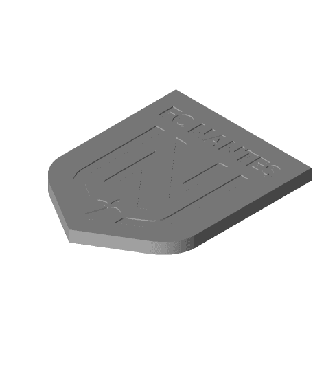 Football Club de Nantes (FCN / Nantes) coaster or plaque 3d model