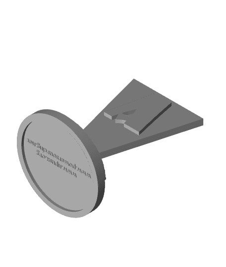 Miniature Wargame Table Quadrant Markers 3d model