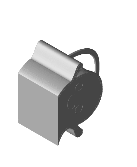 Cute Ghost Bucket 3d model